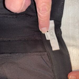 LOFT Black Women's Trousers with Clean Finish